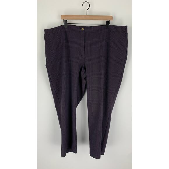 J Jill Brushed Bi-Stretch Twill Pants Womens Plus Size 26 New Black Multi - Picture 4 of 11